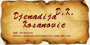Đenadija Kosanović vizit kartica